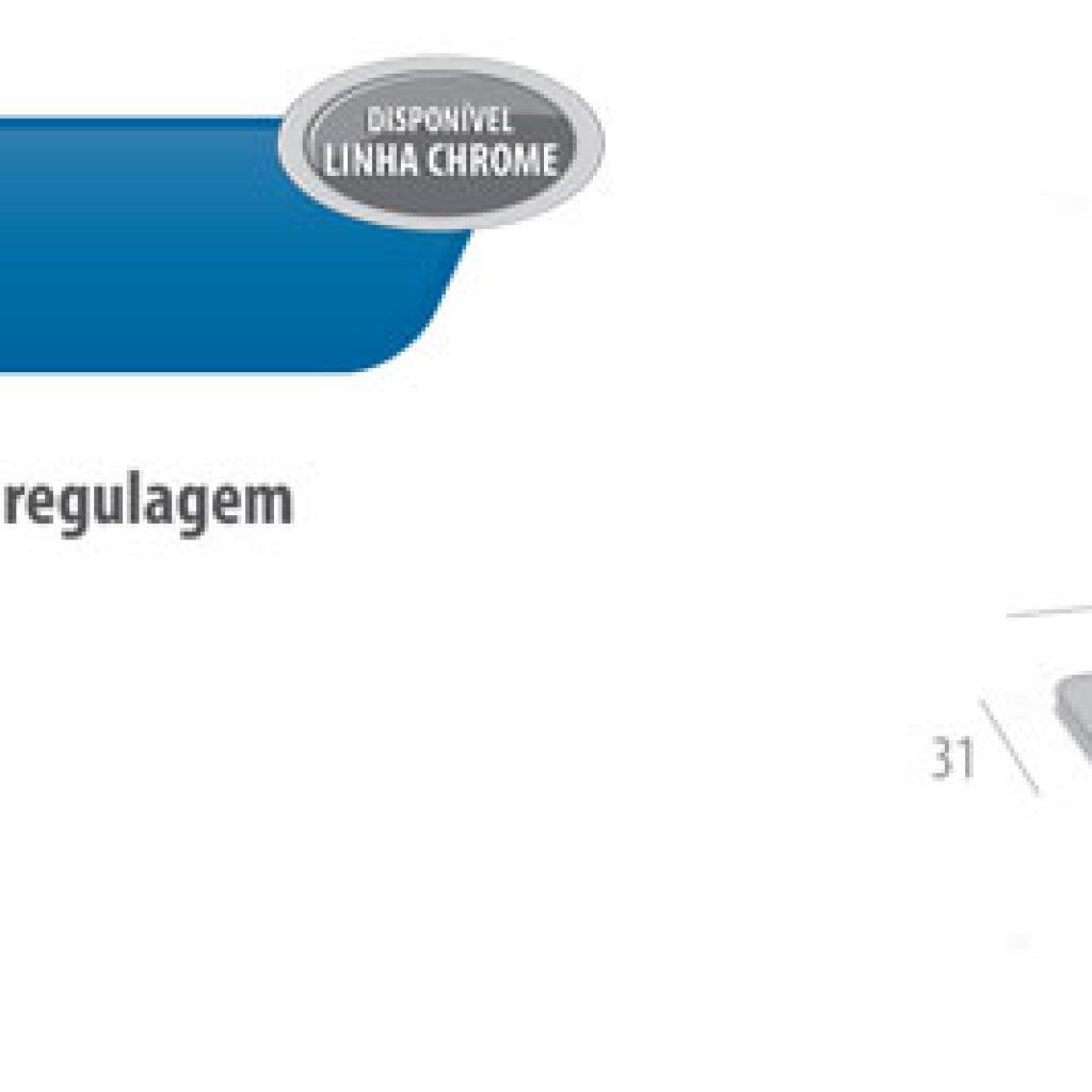 Pivô para dobradiça inferior com regulagem
