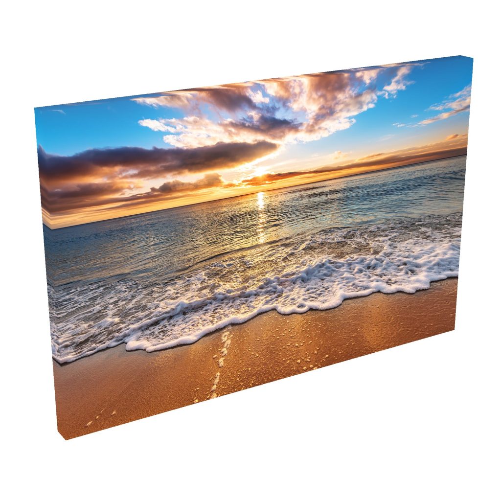 Quadro Decorativo Grande em Tela com Borda Infinita - Nuvens