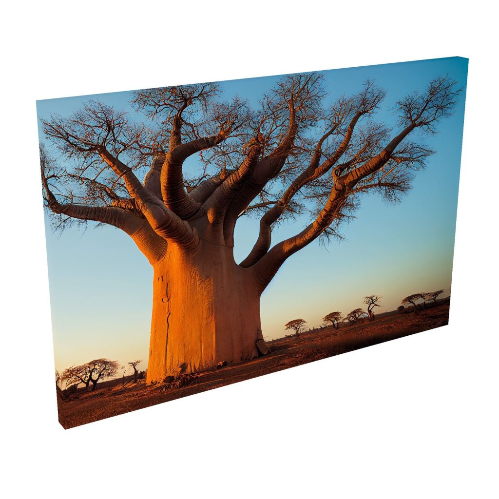 Quadro Decorativo Grande em Tela com Borda Infinita Árvore Gigante