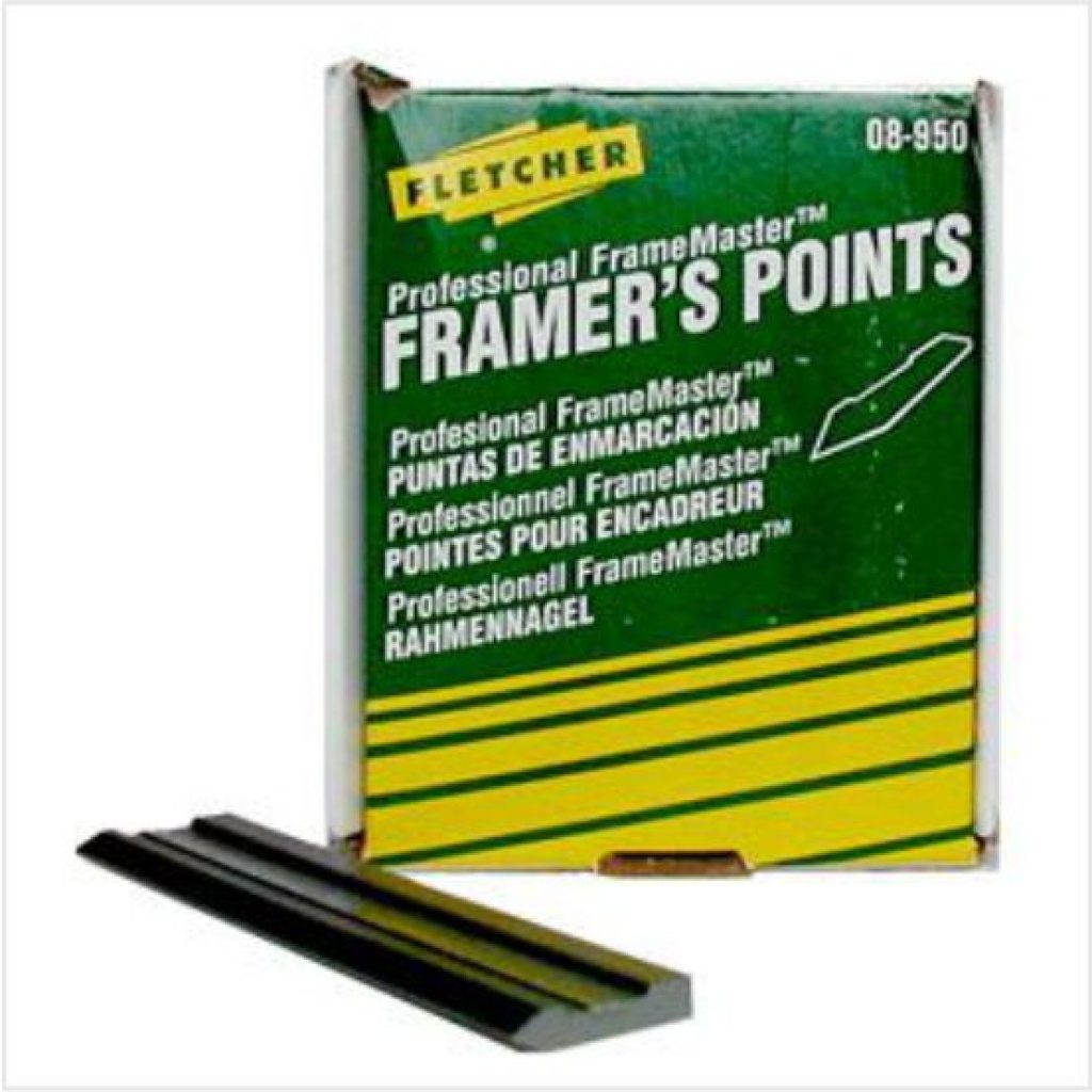 Grampo especialmente desenvolvido para fechar fundo de quadros.
Aplicado com grampeador manual especifico.
Framemaster
Comprimento: 15 mm

Peso: 0.600 kg

Caixa com 3000 un.
