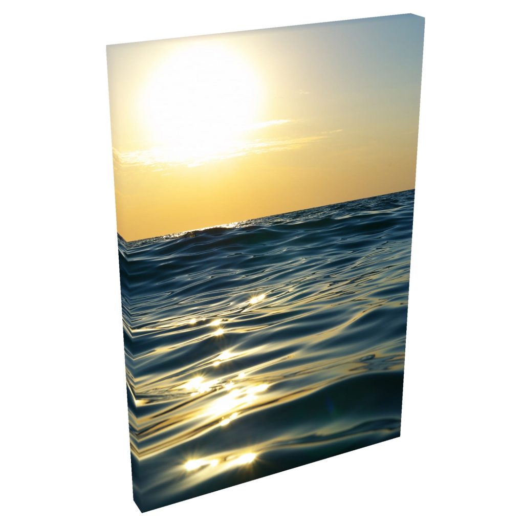 Quadro Decorativo Grande em Tela com Borda Infinita - Oceano